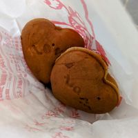 One of their specialities, ~Gdan cakes made with soy milk, about 5 original ones for only 40ntd. They are usually cooked after ordering so need to wait a few minutes, then voilà y at Vegan House - 蔬食屋  in New Taipei City