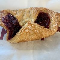 Raspberry jam pastry   at Pret A Manger - Glasgow Central Station in Glasgow