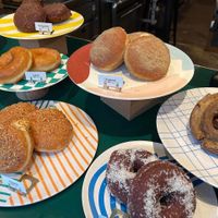 Nice selection of donuts.  at Sunday Vegan in Tokyo