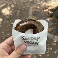 Coffee doughnut  at Sunday Vegan in Tokyo
