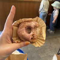 Sakura donut  at Sunday Vegan in Tokyo