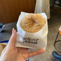 Custard donutts  at Sunday Vegan in Tokyo