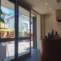 view from the bench, sooo cute and chill at Sunday Vegan in Tokyo
