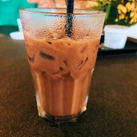 Iced mocha with oat milk  at The Habitat Cafe and Retail in Penang