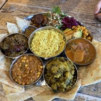 Sharing thali   at En Root in South West London