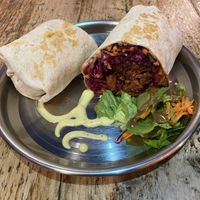 Falafel shawarma - pretty good  at En Root in South West London