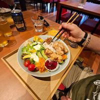 Vegan plate at Coco Hana in Kyoto