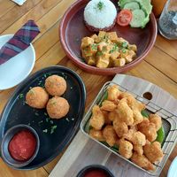 Arancini, cauliflower, and tofu rendang at Klub Kembali in 