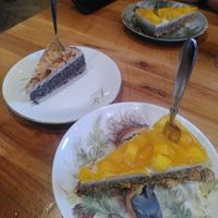 Poppyseed and mango chocolate cake at 5 Senses Coffee - Wiesentalstraße in Freiburg