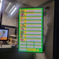 Menu at Vebap in Warsaw