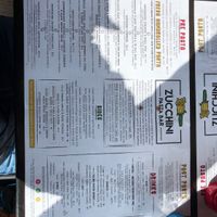 Menu March 2024  at Zucchini Pasta Bar in Newcastle Upon Tyne