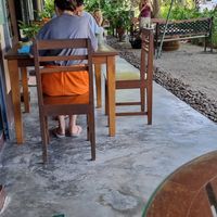 Outside seating area at Sweet Sisters Cafe in Koh Samui