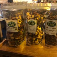 Roasted mix seeds, snacks and the granola.  at Sweet Sisters Cafe in Koh Samui