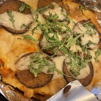 Used the tomato basil flavor as pepperoni on pizza 💓  at Green Wolf Foods in Campbell