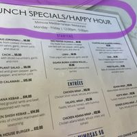 Lunch/Happy Hour  at Mimoza Mediterranean Restaurant in San Diego