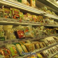 fridge section, lots of choice at Naturalia - Saint Antoine in Paris