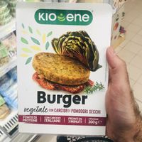 Vegan burger  at Carrefour Market  in Pompei