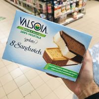 Vegan ice cream sandwich   at Carrefour Market  in Pompei