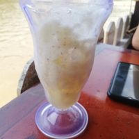 Ananas juice at Taman Negara Floating Restaurant in Pahang