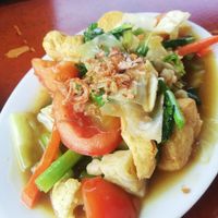 Tofu at Taman Negara Floating Restaurant in Pahang