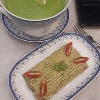 Avocado toast and spinach soup at Healthy Mania - Central Floresta in Phuket