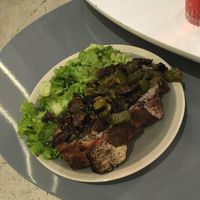 Tartine of the day : mushroom cream and roasted vegetables  at ZEITGEIST Café in Lyon