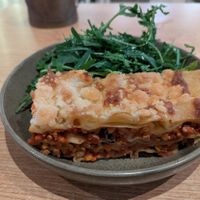 Lasagne at ZEITGEIST Café in Lyon