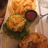 One of the vegan burgers at Favela Chic in Xanthi