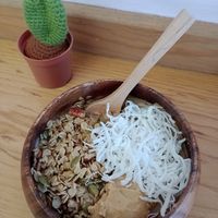 Pb & cacao bowl at Pitaya Smoothie Bowls in Puerto Escondido
