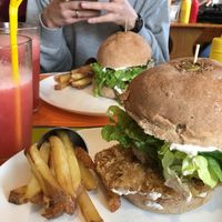 Coven (seitan apanado) at Vegan Bunker in Santiago