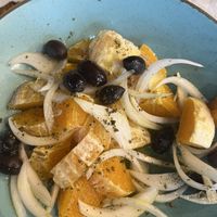 Orange salad  at To Steki sti Gonia in Himare