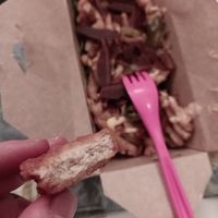 Nugget cross section at Dirty Vegan Burgers by Taster  in East London