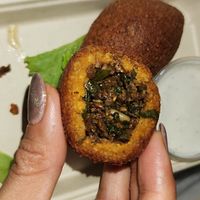 Takeaway: Kibbeh so good! at Petiole Cafe in Janabiyah