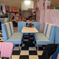 Booth at Stacys' Diner in Copenhagen