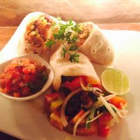 delicious burritos  at Rikitikitavi in Kampot