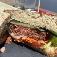 Vegan patty  at Adega do Compadre in Santana