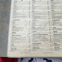 Menu at Adega do Compadre in Santana