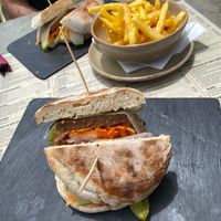 Hamburguer Vegan at Adega do Compadre in Santana