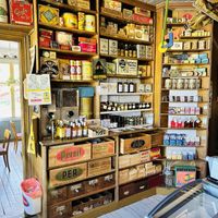 Inside  at Levanders Lanthandelsmuséum in Holsbybrunn