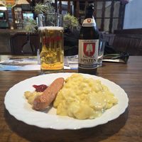 Februar 2026: Veganes Angebot besteht weiterhin, heute vegane Wurst und Kartoffelsalat 😀 at Restaurant Zum Brockenwirt in Schierke Am Brocken