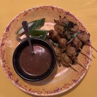 Satay skewers  at Banana Tree - Covent Garden in London