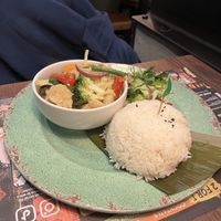 Began Thai green curry  at Banana Tree - Covent Garden in London
