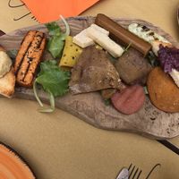 vegan plate at 4 Amici al Bar in Livorno
