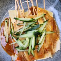 Tofu in sauce (vegan) at Wok 'n Go in Budapest