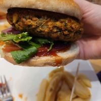 Vegan Burger at The Australia in Porthmadog