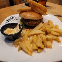 Vegan Burger at The Australia in Porthmadog