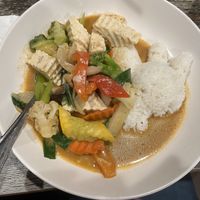 Tofu in a peanut sauce  at Blu Arroz Asian Bistro in Stuart