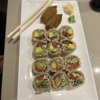 The inari, salmon and tuna rolls  at Mola in Pittsburgh