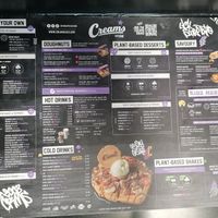 Menu 2 at Creams Cafe in Manchester