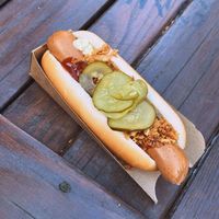 Vegan Hotdog   at Europa Park - Moby Dick Hot Dogs - Kiosk in Rust